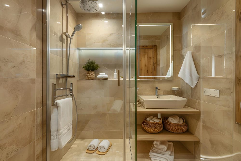 walk-in shower remodeling